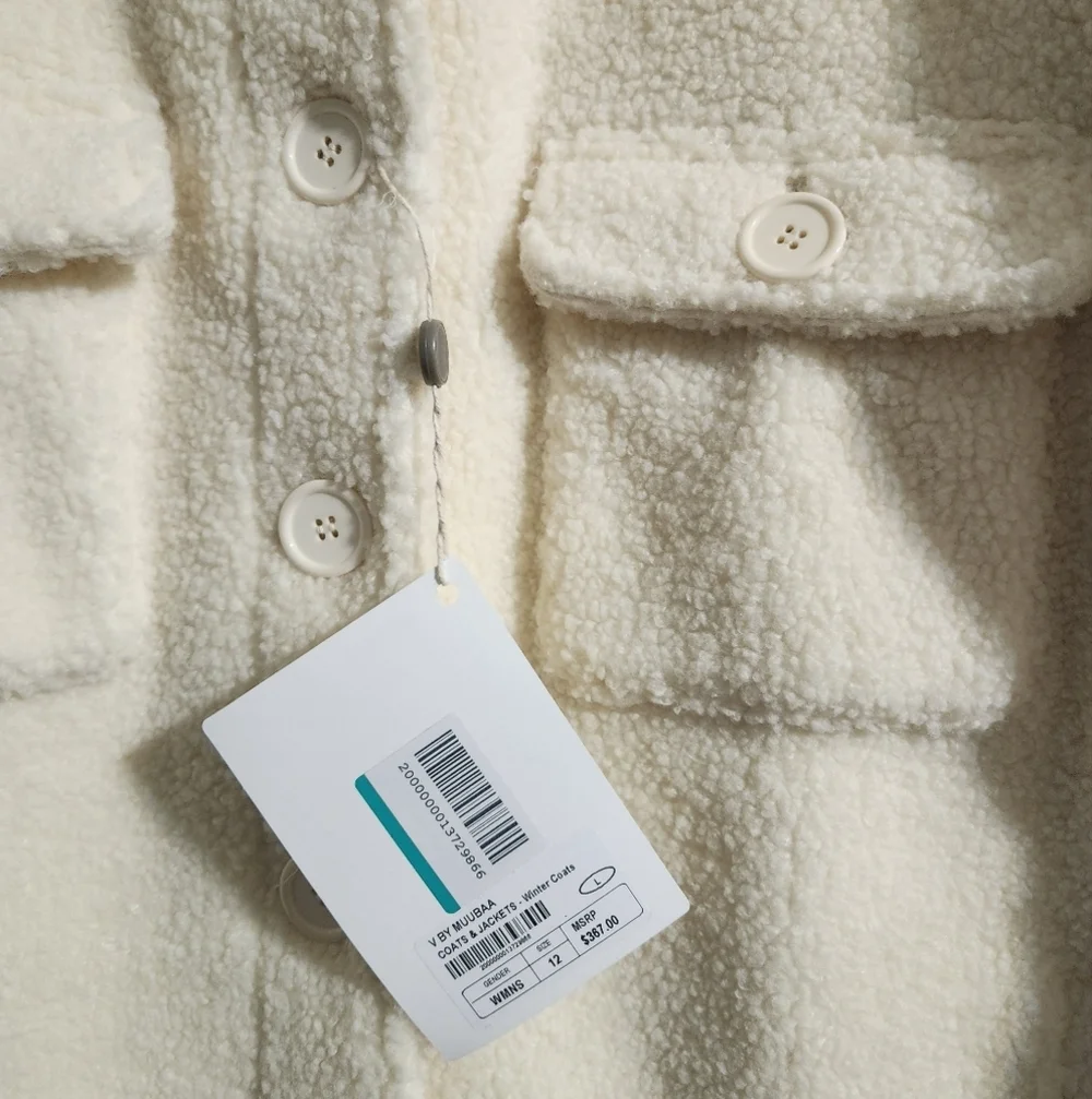 Muubaa NWT Portia Longline Faux Fur Shacket Women’s US 8 (UK 12) - Picture 6 of 10